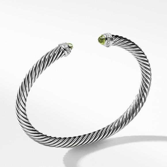 DAVID YURMAN bracelet, Peridot & Diamonds - Picture 6 of 6